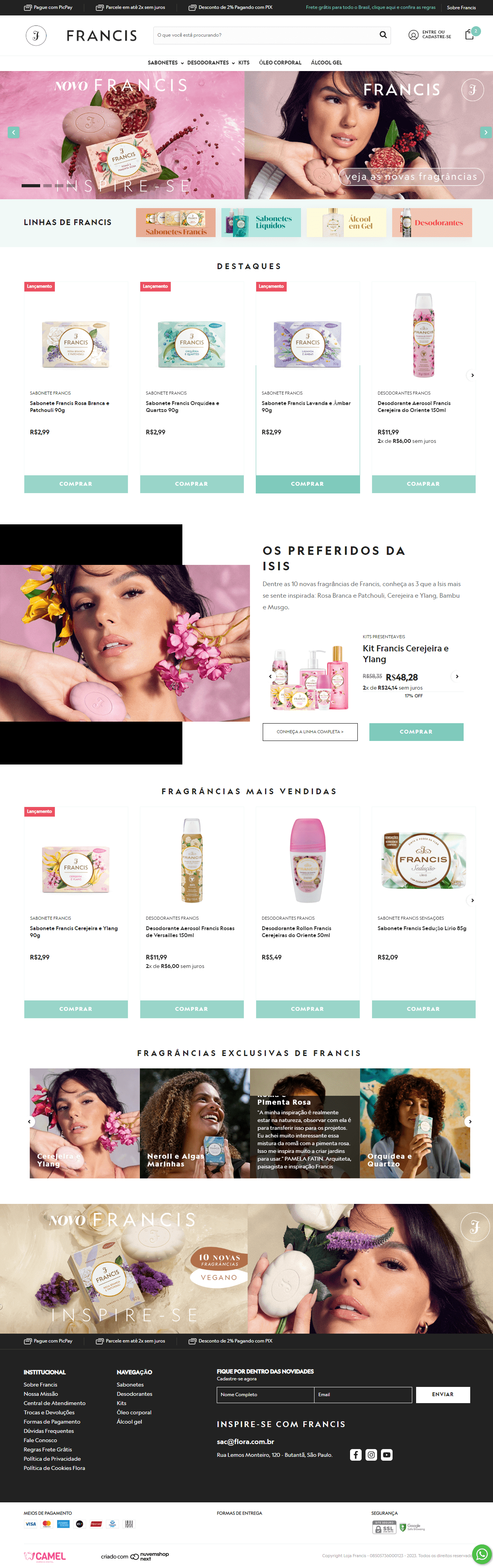 Loja de perfumaria - Francis