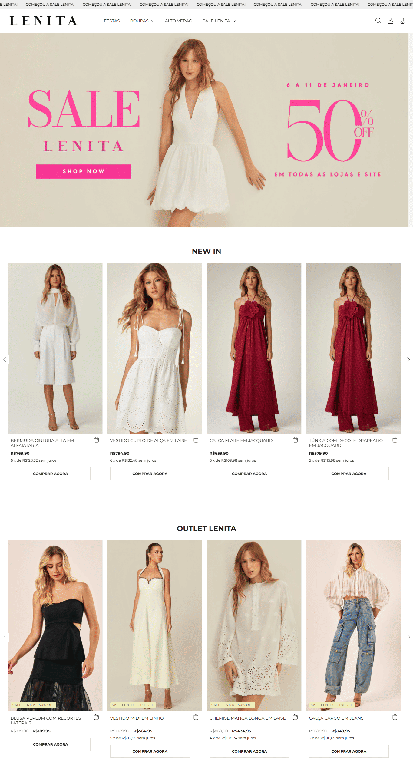 Loja roupas femininas - Lenita