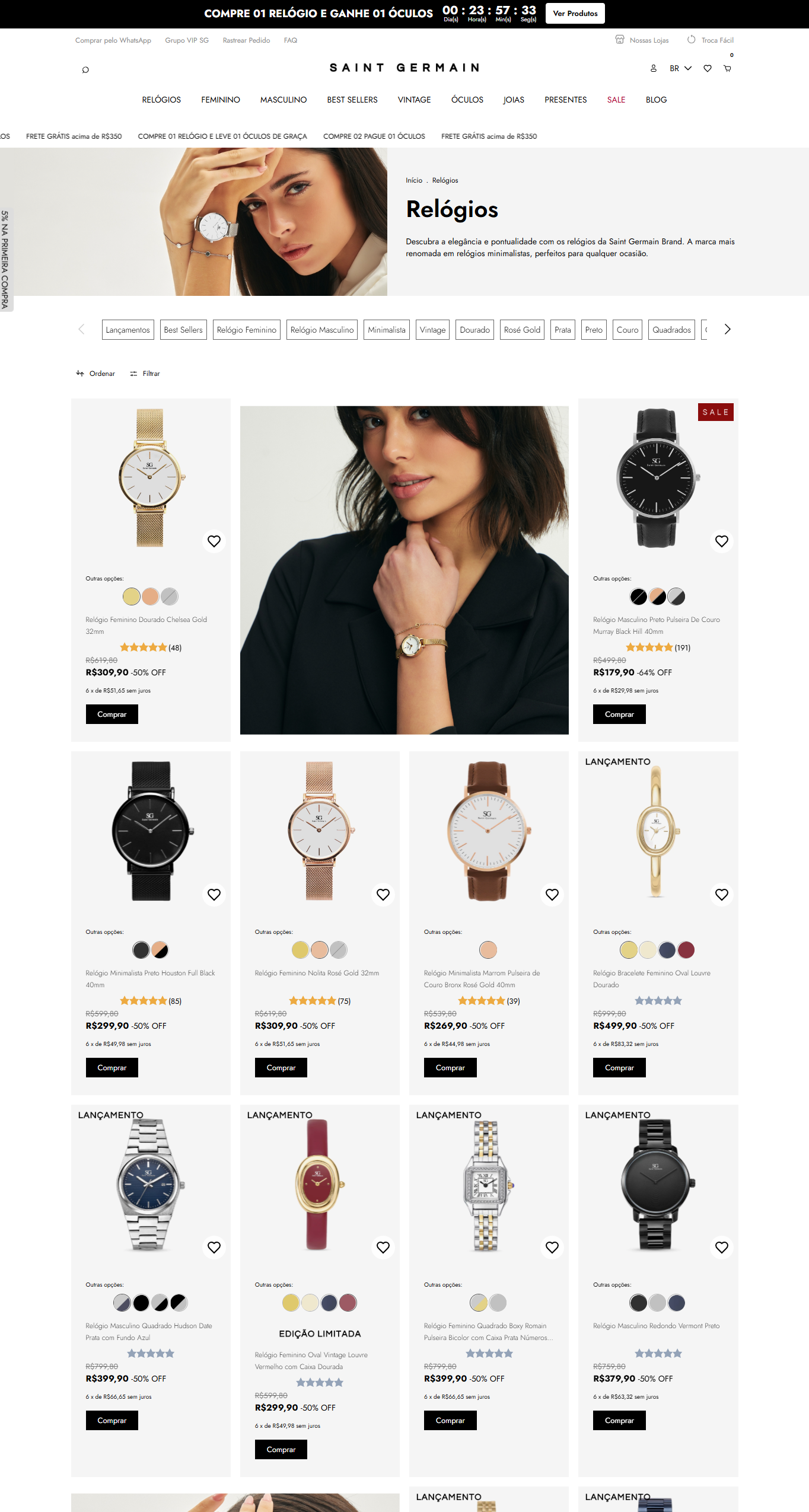 Loja de relógios e óculos - Saint Germain